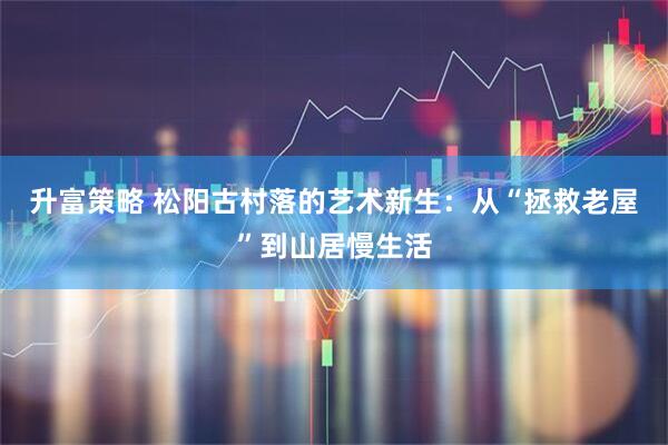 升富策略 松阳古村落的艺术新生：从“拯救老屋”到山居慢生活