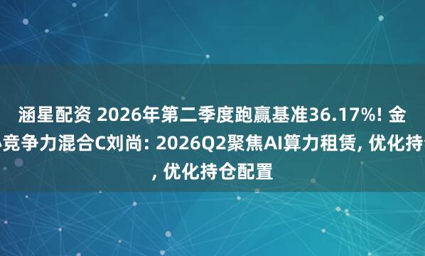 涵星配资 2026年第二季度跑赢基准36.17%! 金信核心竞争力混合C刘尚: 2026Q2聚焦AI算力租赁, 优化持仓配置